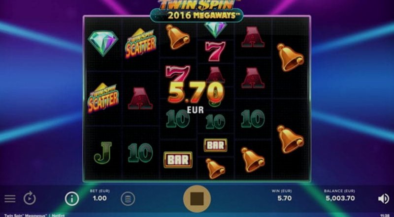 Play Twin Spin by Netent at 1Win Casino