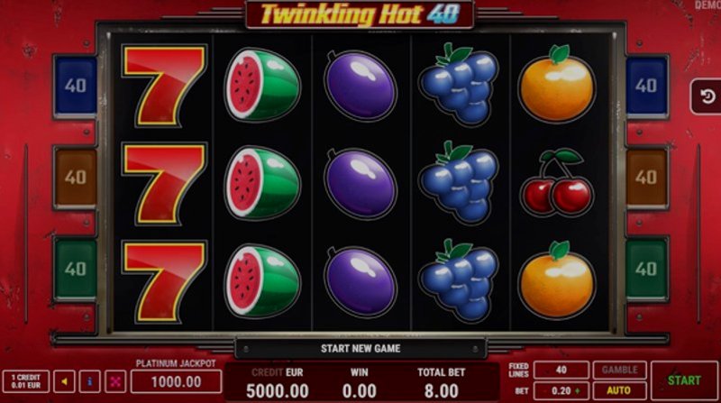 Play Twinkling Hot 40 by Fazi at 1Win Casino