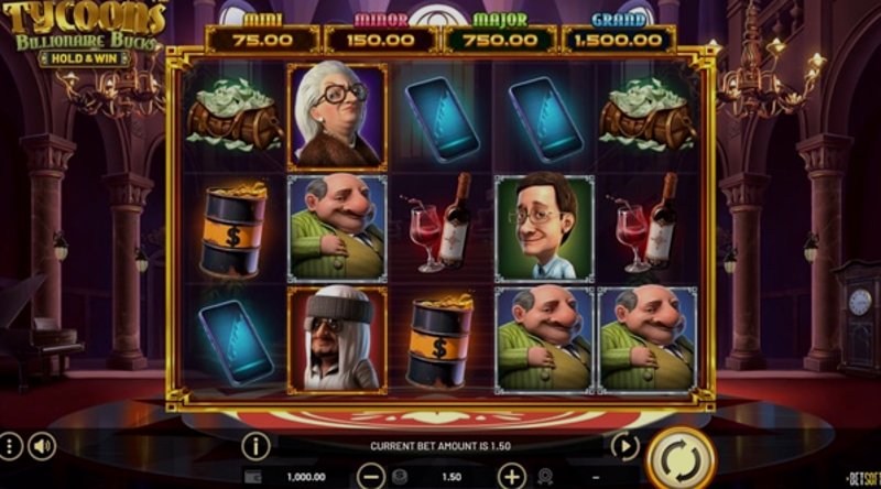 Play Tycoons: Billionaire Bucks by Betsoft at 1Win Casino