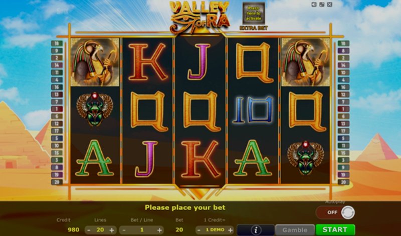 Play Valley of Ra by 5 Men Gaming at 1Win Casino