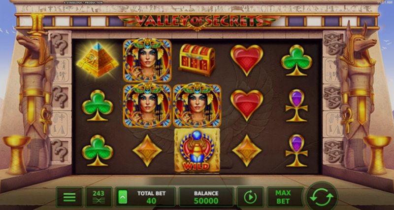 Play Valley of Secrets by Stakelogic at 1Win Casino