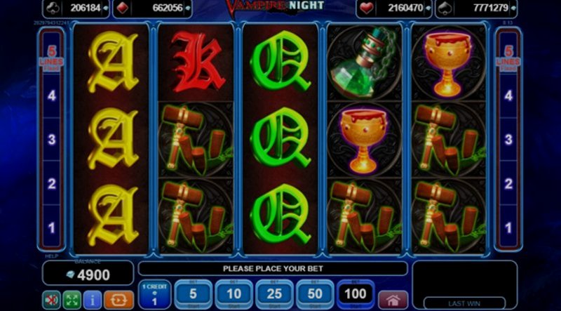 Play Vampire Night by Amusnet Interactive at 1Win Casino