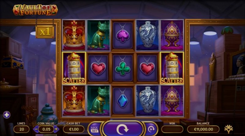 Play Vault of Fortune by Yggdrasil at 1Win Casino