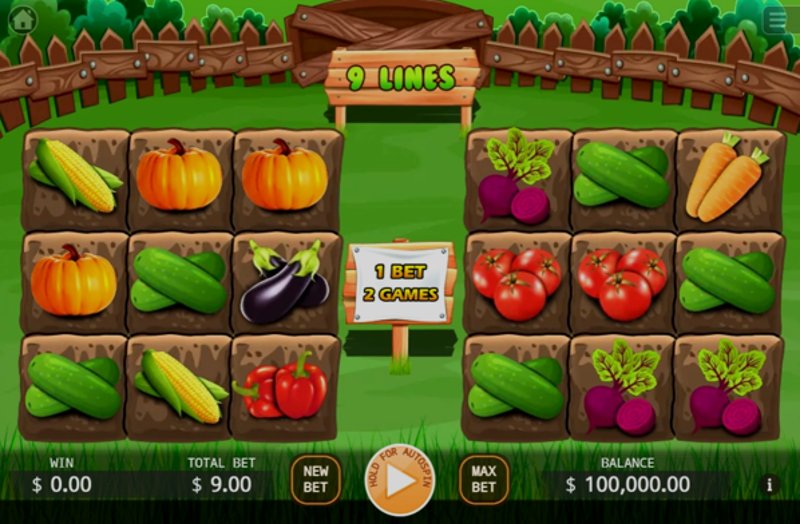 Play Veggies Plot by Kagaming at 1Win Casino