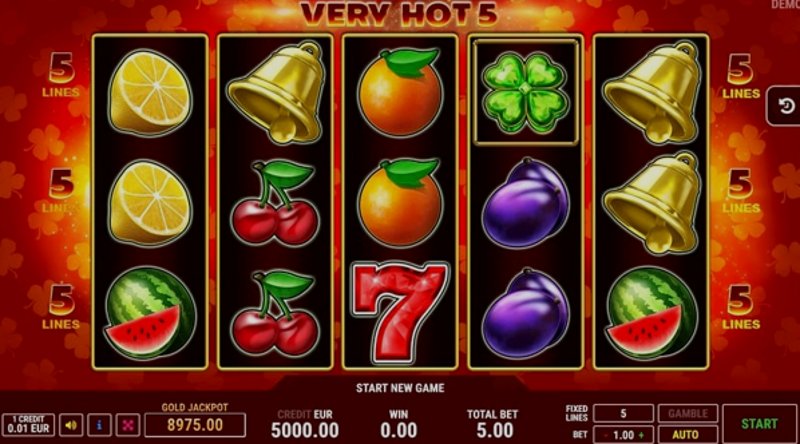 Play Very Hot 5 by Fazi at 1Win Casino