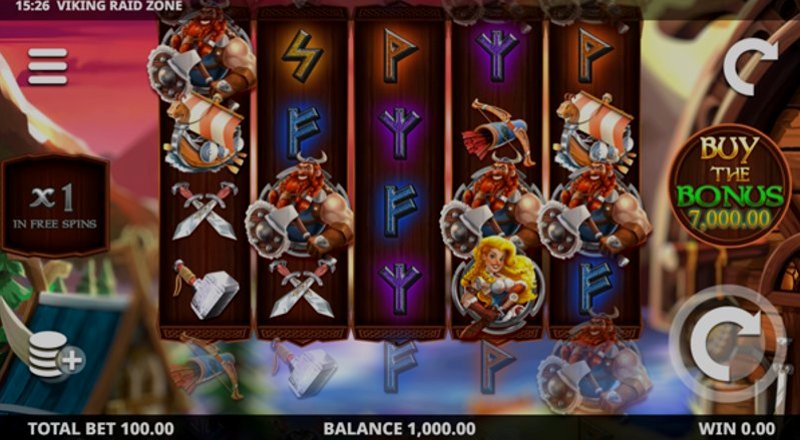 Play Viking Raid Zone by Leander at 1Win Casino