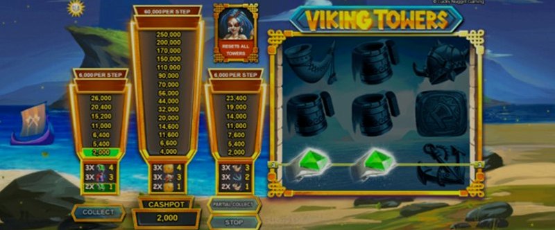 Play Viking Towers by Edict at 1Win Casino