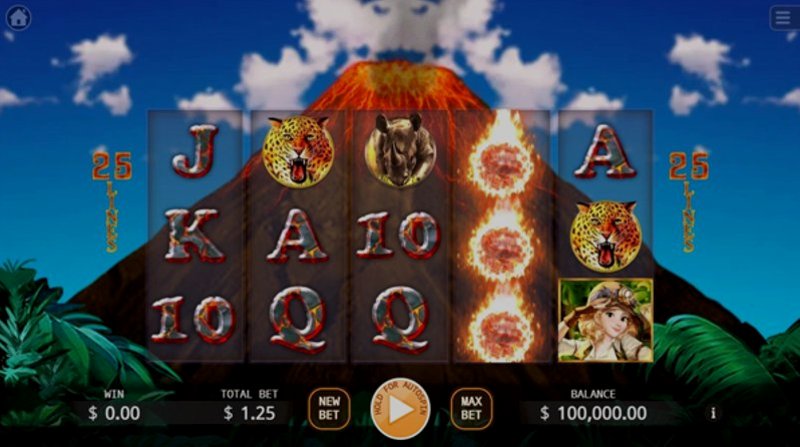 Play Volcano Adventure by Kagaming at 1Win Casino