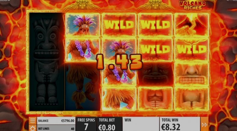 Play Volcano Riches by Quickspin at 1Win Casino