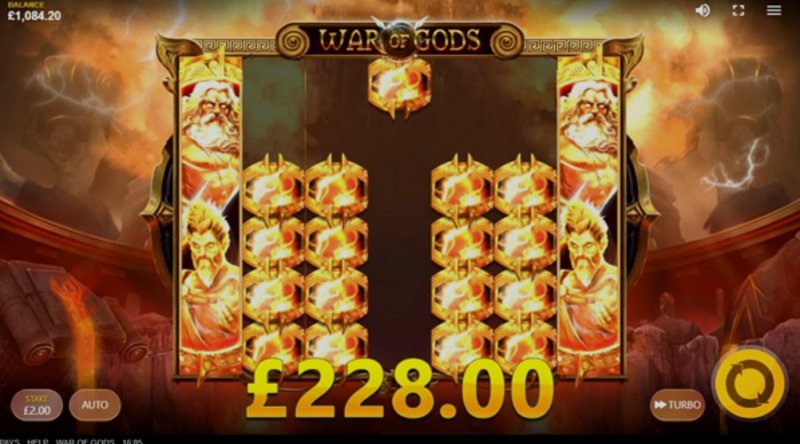 Play War Of Gods by Redtiger at 1Win Casino