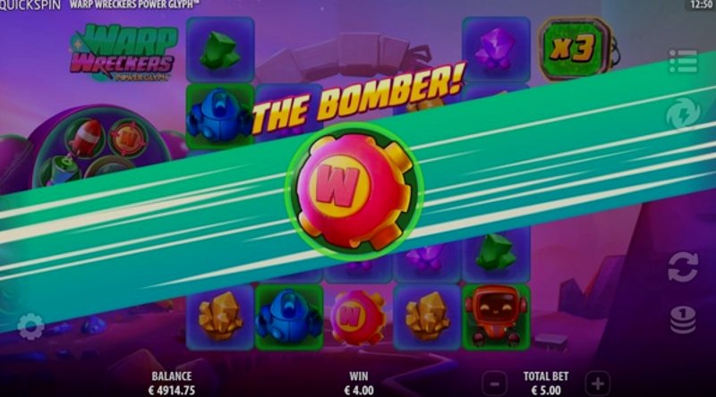 Play Warp Wreckers Power Glyph by Quickspin at 1Win Casino