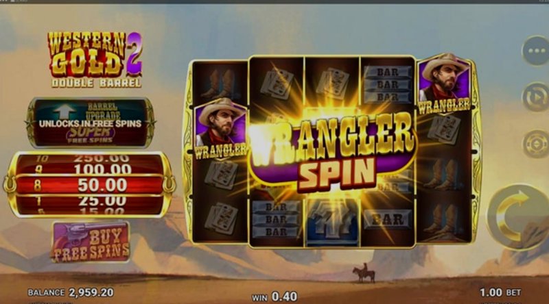 Play Western Gold 2 by Microgaming at 1Win Casino