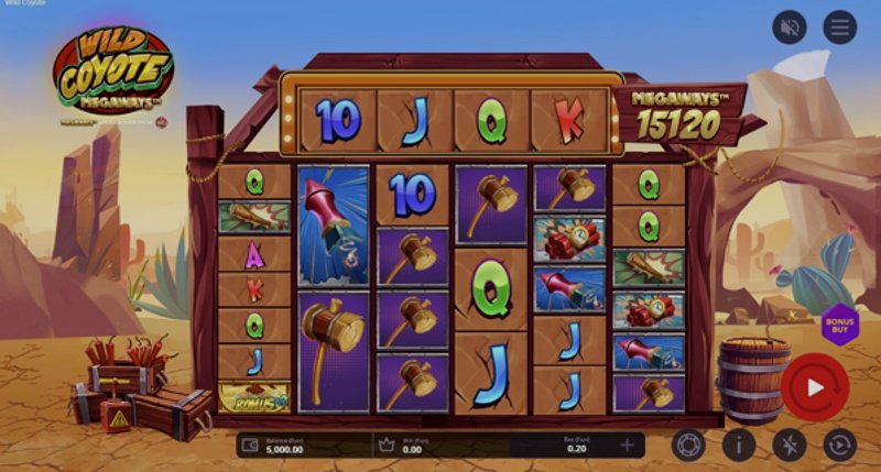 Play Wild Coyote Megaways by Onetouch at 1Win Casino