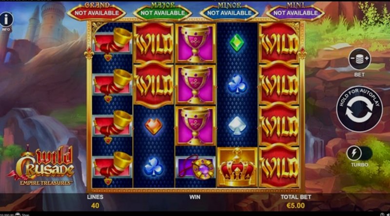 Play Wild Crusade Empire Treasures by Playtech at 1Win Casino