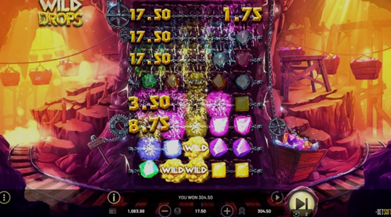 Play Wild Drops by Betsoft at 1Win Casino