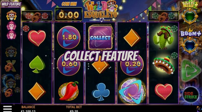 Play Wild Esqueleto Lightning Chase by Relax at 1Win Casino