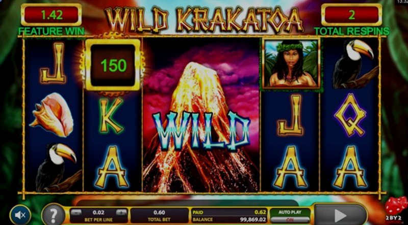 Play Wild Krakatoa by Games Global at 1Win Casino