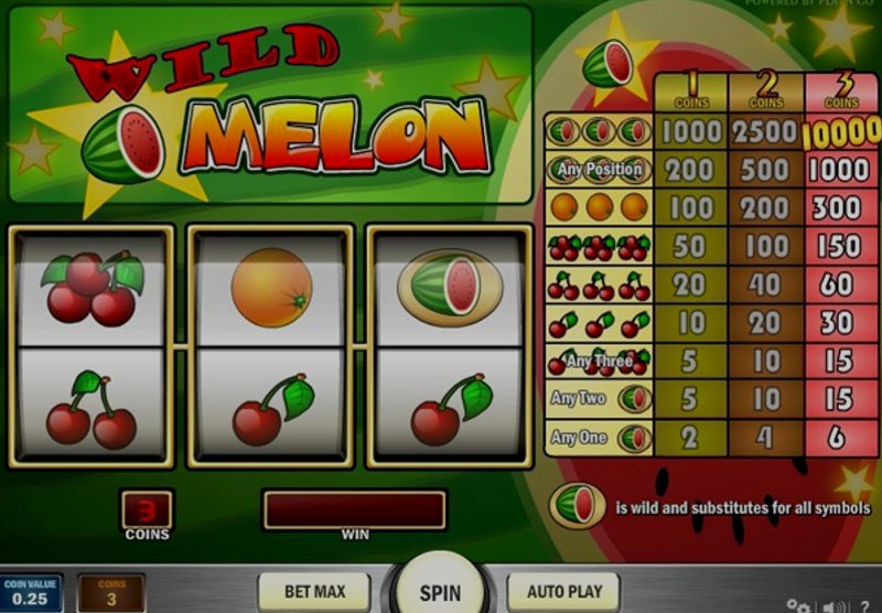 Play Wild Melon by Playn Go at 1Win Casino