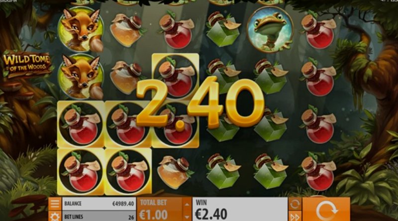 Play Wild Tome of the Woods by Quickspin at 1Win Casino