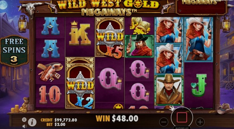 Play Wild West Gold Megaways by Pragmatic at 1Win Casino