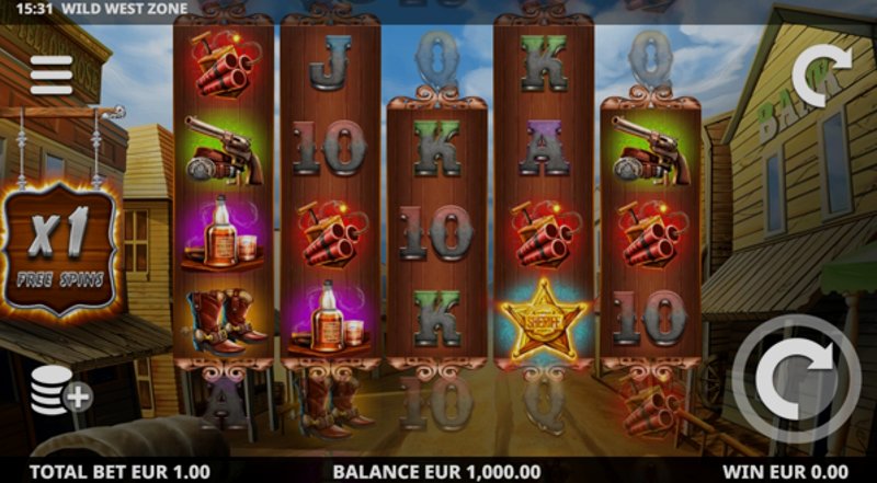 Play Wild West Zone by Leander at 1Win Casino