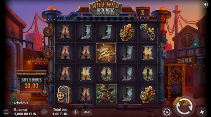 Play Wild Wild Bank by Popiplay at 1Win Casino