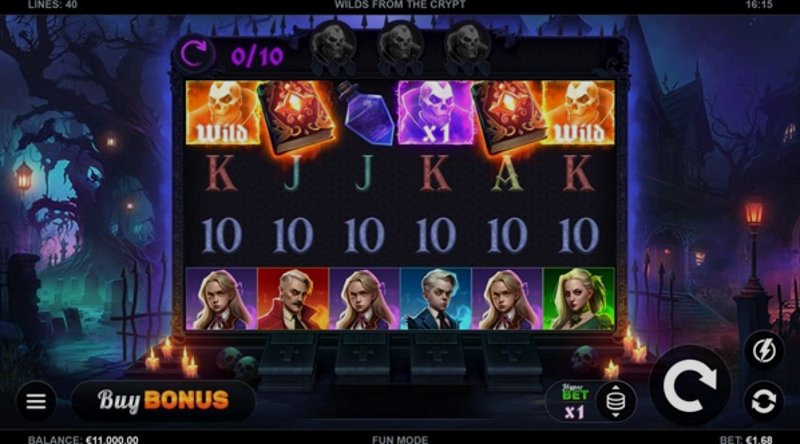 Play Wilds from the Crypt by Kalamba at 1Win Casino