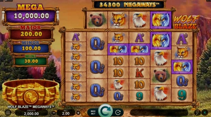 Play Wolf Blaze Megaways by Games Global at 1Win Casino