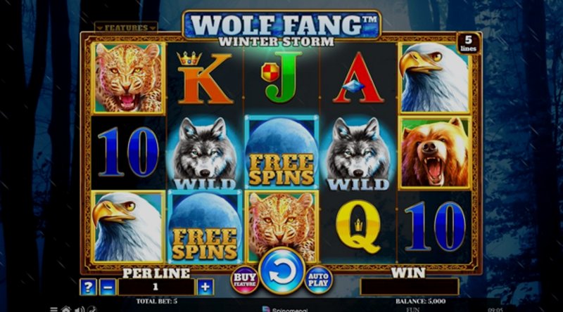 Play Wolf Fang Winter Storm by Spinomenal at 1Win Casino