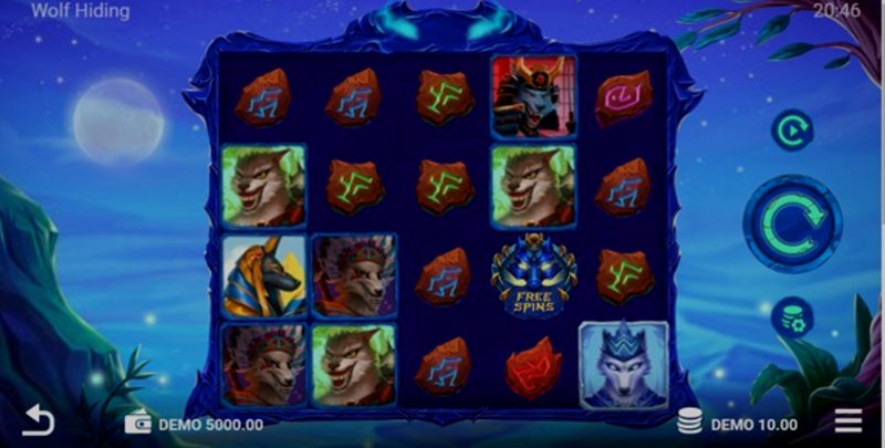 Play Wolf Hiding by Evoplay at 1Win Casino