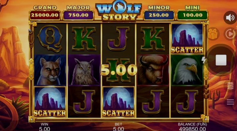 Play Wolf Story by Gamzix at 1Win Casino