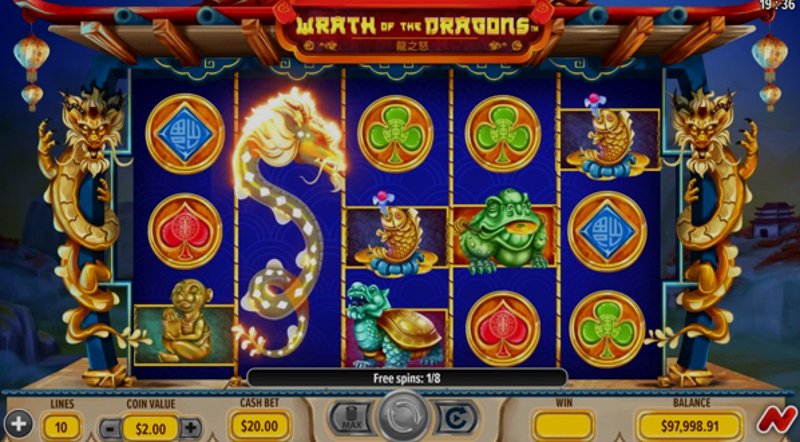 Play Wrath Of The Dragons by Netgaming at 1Win Casino