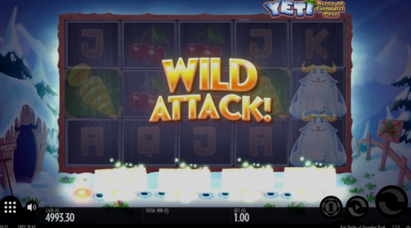 Play Yeti Battle of Greenhat peak by Thunderkick at 1Win Casino