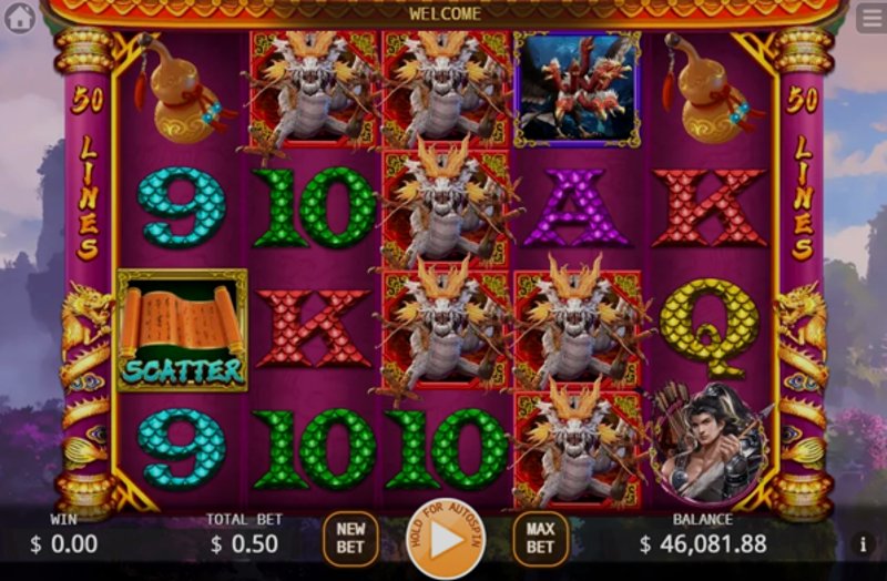 Play Zhong Yi and Dragon by Kaga at 1Win Casino