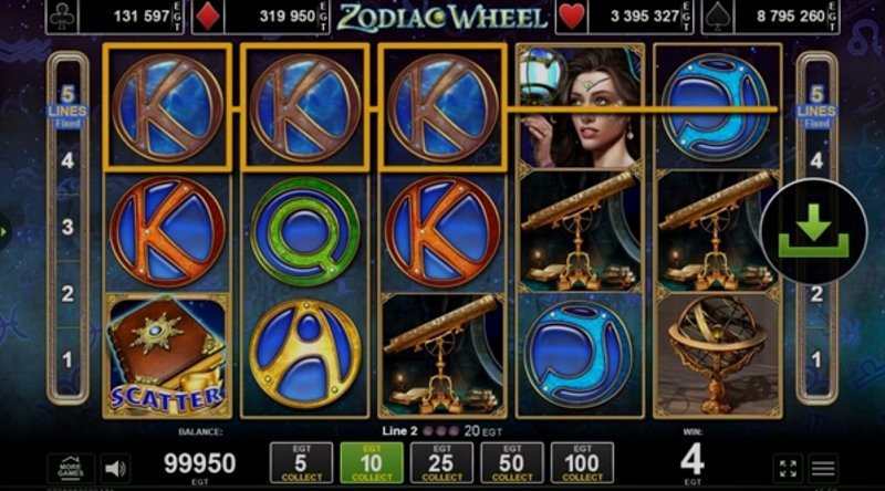 Play Zodiac Wheel by Amusnet Interactive at 1Win Casino