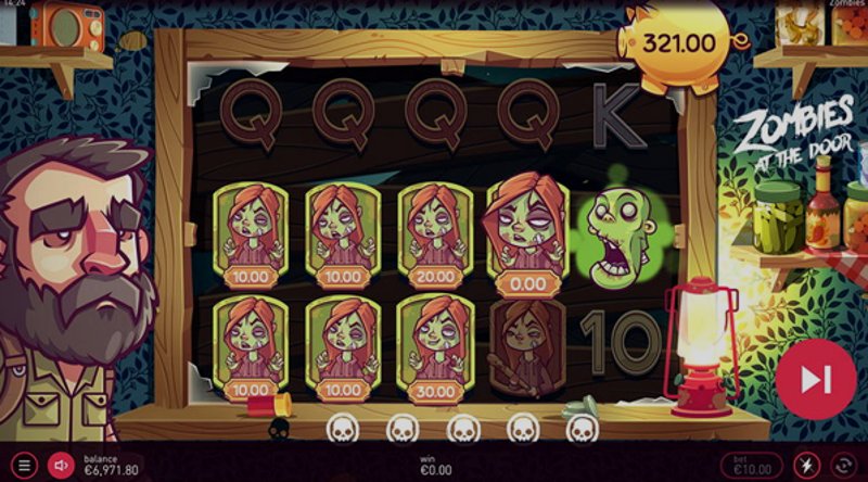 Play Zombies at the Door by Bluehorn at 1Win Casino