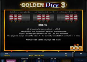 Golden Dice 3 1Win