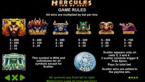 Hercules Son of Zeus 1Win