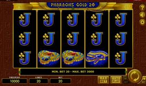 Pharaohs Gold 20 1Win